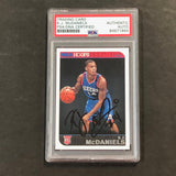 2014-15 NBA Hoops #286 KJ McDaniels Signed Card AUTO PSA Slabbed RC 76ers