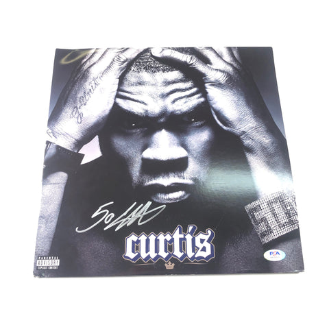50 Cent signed Curtis LP Vinyl PSA/DNA Album autographed
