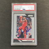 2018-19 Panini Prizm #113 Delon Wright Signed Card AUTO PSA Slabbed Raptors