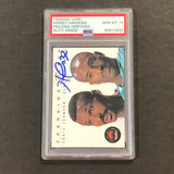 1994-95 Skybox Changing Faces #294 Hersey Hawkins Signed Card AUTO 10 PSA Slabbed Hornets
