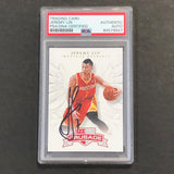 2012-13 Panini Crusade #81 Jeremy Lin Signed Card AUTO PSA Slabbed Rockets