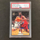 1992-93 Topps Stadium Club #25 Hersey Hawkins Signed Card AUTO 10 PSA Slabbed 76ers