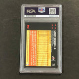 2007-08 Topps #72 Larry Hughes Signed Card PSA Slabbed Cavaliers