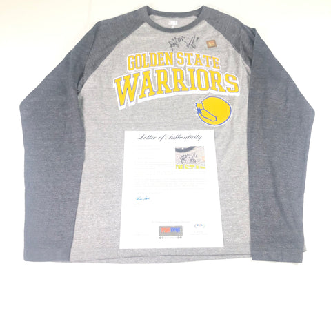 Draymond Green Harrison Barnes signed T Shirt PSA/DNA LOA Golden State Warriors Autographed