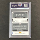 2018-19 Panini Donruss #51 De'Aaron Fox Signed Auto Slabbed PSA Kings