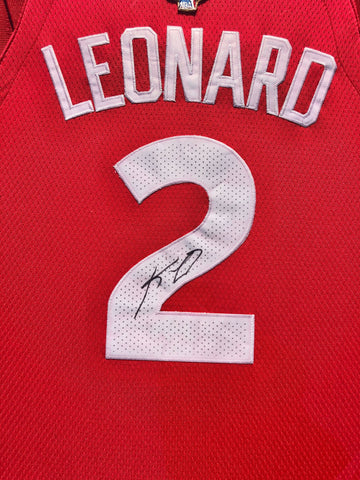 Kawhi leonard store autographed jersey