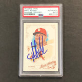 2015 Allen and Ginter #120 Matt Adams Signed Card AUTO PSA Slabbed