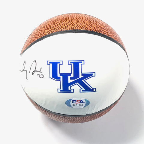 Anthony Davis signed Mini Basketball PSA/DNA University of Kentucky autographed Lakers