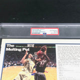 Tim Duncan signed 8x10 magazine photo PSA Encapsulated San Antonio Spurs Autographed