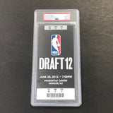 2012 NBA Draft Anthony Davis Signed NBA DRAFT TICKET PSA/DNA Slabbed Auto 10 Lakers