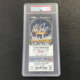 Klay Thompson Signed Ticket PSA/DNA Slabbed 37 Point Quarter