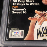 Tim Duncan signed ESPN magazine cover PSA Encapsulated San Antonio Spurs Autographed