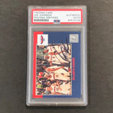 2010 Donruss Team Checklist Card #273 Joe Johnson Signed Card AUTO PSA Slabbed Hawks