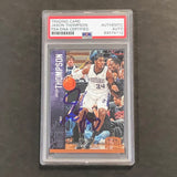 2012-13 Panini Threads #126 Jason Thompson Signed Card AUTO PSA Slabbed Kings