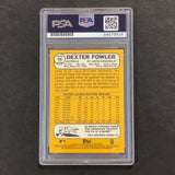 2017 Topps Heritage #106 Dexter Fowler Signed Card PSA Slabbed Auto Cardinals