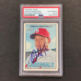 2016 Topps Heritage #36 Carlos Martinez Signed Card PSA Slabbed Auto Cardinals