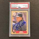 1987 Topps #584 Ron Kittle Signed Card PSA Slabbed Auto Yankees