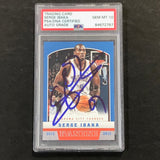 2012-13 Panini #150 Serge Ibaka Signed Card AUTO 10 PSA Slabbed Thunder