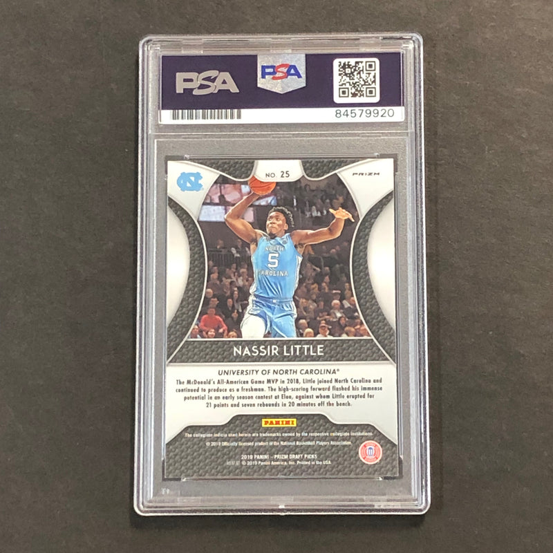2019 Panini Prizm Draft Picks Green #25 NASSIR LITTLE Signed Rookie Card AUTO PSA Slabbed RC
