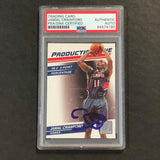 2010-11 Donruss Production Line #97 Jamal Crawford Signed Card AUTO PSA Slabbed Hawks