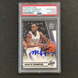 2010-11 Panini Season Update #186 Marcus Thornton Signed Card AUTO PSA Slabbed Kings