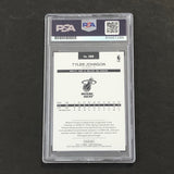 2016-17 NBA Hoops #188 Tyler Johnson Signed Card AUTO 10 PSA Slabbed Heat
