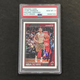 2016-17 NBA Hoops #188 Tyler Johnson Signed Card AUTO 10 PSA Slabbed Heat