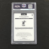 2016-17 NBA Hoops #188 Tyler Johnson Signed Card AUTO 10 PSA Slabbed Heat