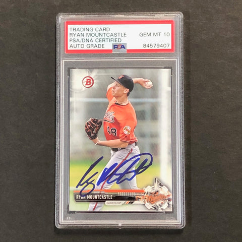 2017 Bowman Prospects #BP75 Ryan Mountcastle Signed Card PSA Slabbed Auto 10 Orioles