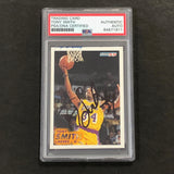 1993-94 Fleer #315 Tony Smith Signed Card PSA Slabbed Lakers