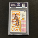 1993-94 Fleer #315 Tony Smith Signed Card PSA Slabbed Lakers