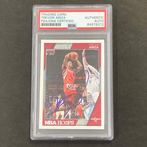 2016-17 Panini Hoops #119 Trevor Ariza Signed Card PSA Slabbed Rockets
