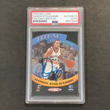 2005-06 Topps Total Transfer #TT8 Damon Stoudamire Signed Card AUTO PSA Slabbed Grizzlies