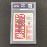 1993-94 Fleer #33 Scott Williams Signed Card PSA Slabbed Bulls