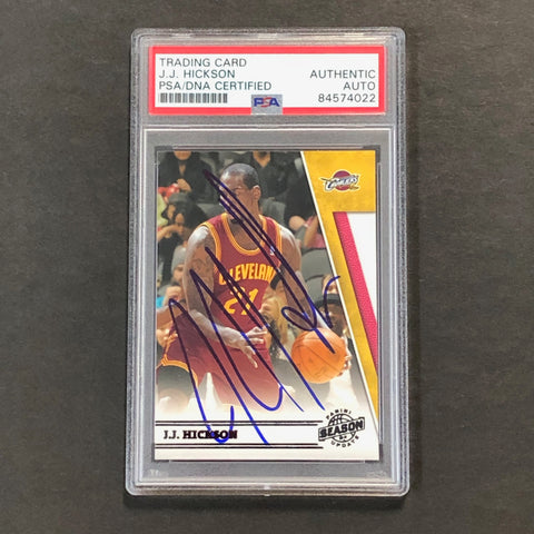 2010-11 Panini Season Update #43 J.J. Hickson Signed Card AUTO PSA Slabbed Cavaliers