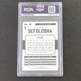 2015-16 NBA Hoops #40 Thabo Sefolosha Signed Card PSA/DNA Slabbed Hawks