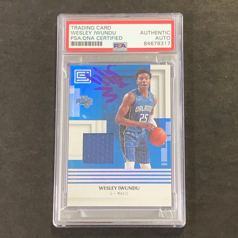 2017-18 Panini #M-WIW Wesley Iwundu Signed Card AUTO PSA/DNA Slabbed Magic
