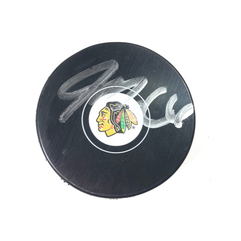 JAKE McCABE signed Hockey Puck PSA/DNA Chicago Blackhawks Autographed
