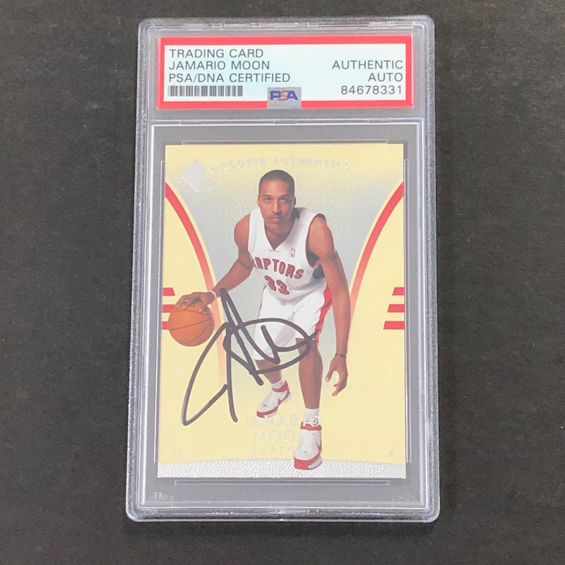 2007-08 Rookie Authentic #106 Jamario Moon Signed Card AUTO PSA Slabbed Raptors