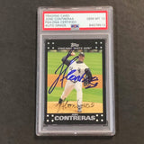 2007 Topps #482 JOSE CONTRERAS Signed Card PSA Slabbed Auto 10 White Sox