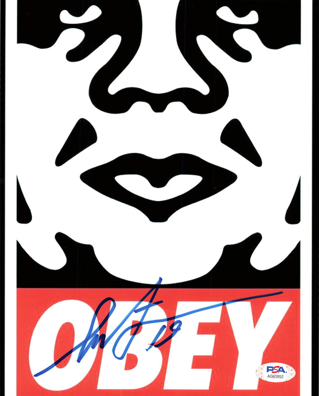 Shepard Fairey signed 8x10 photo PSA/DNA Autographed Obey