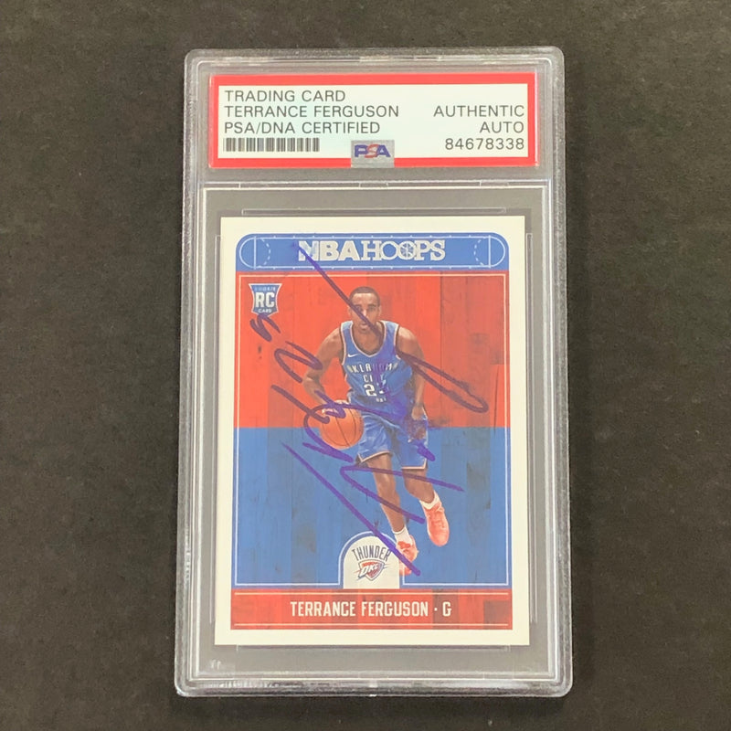 2017-18 Panini Hoops #271 Terrance Ferguson Signed Card PSA Slabbed Thunder