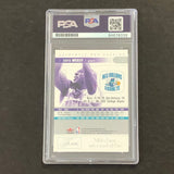 2003-04 Fleer Skybox #2 David Wesley Signed Card PSA Slabbed Hornets