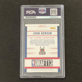 2012-13 Panini Hoops Draft Night #13 John Henson Signed Card PSA Slabbed Bucks
