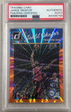 2016 DONRUSS ORANGE LASER #2 JAHLIL OKAFOR Signed Card AUTO PSA Slabbed 76ers