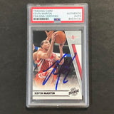 2010-11 Panini Season Update #107 Kevin Martin Signed Card AUTO PSA Slabbed Rockets