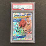 2010-11 Donruss Production Line #18 David Lee Signed Card AUTO PSA Slabbed Warriors