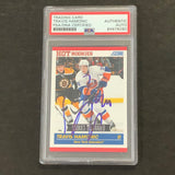 2011 Panini Hot Rookies #618 Travis Hamonic Signed Card AUTO PSA Slabbed Islanders