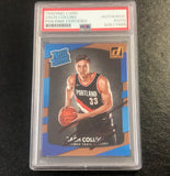 2017-18 Donruss Rated Rookie #191 ZACH COLLINS Signed Card AUT0 PSA Slabbed RC Blazers