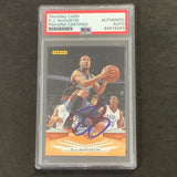 2009-10 Panini Basketball #115 D.J. Augustin Signed Card AUTO PSA Slabbed Bobcats